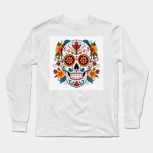 Day of the Dead Sugar Skull 6 Long Sleeve T-Shirt